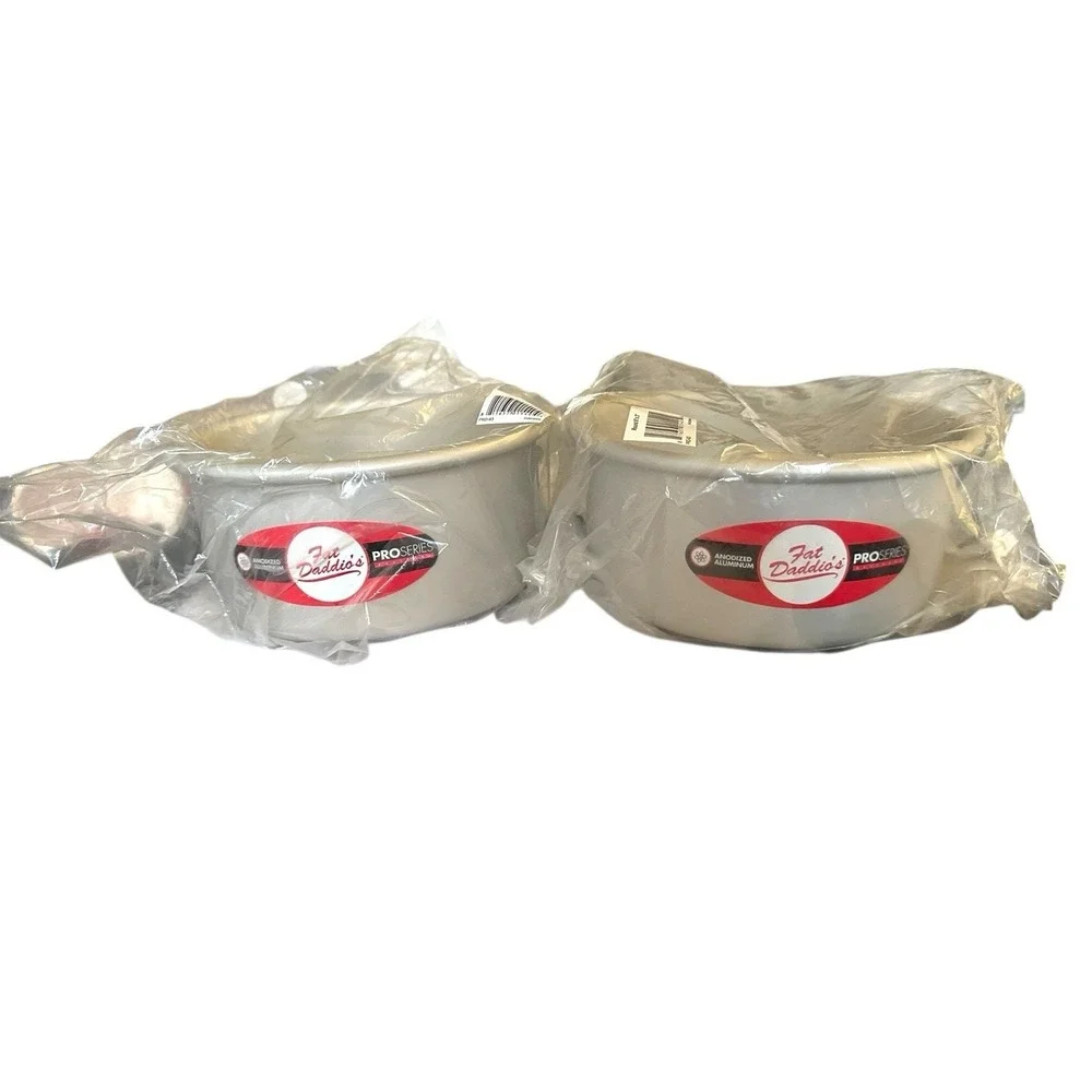 2 New Fat Daddio's Round Pans 6